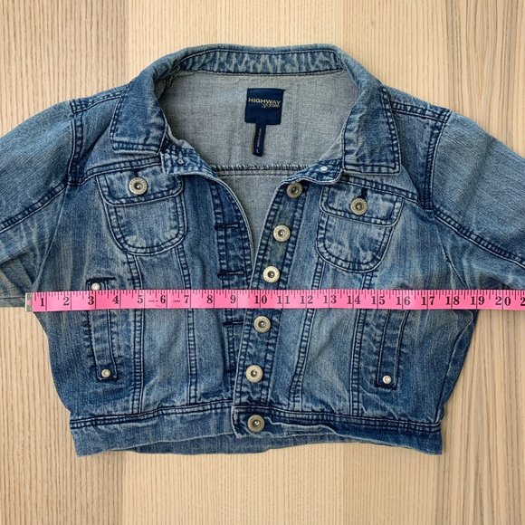 Highway Jeans Cropped Denim Jacket - Picture 4 of 7